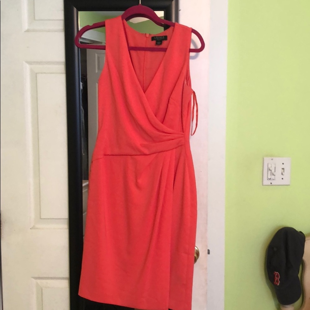 Ralph Lauren coral dress